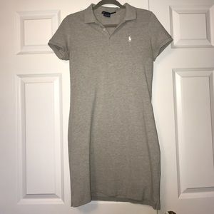 GRAY RALPH LAUREN POLO DRESS!